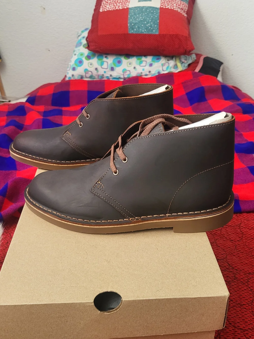 Clarks Men's Brown Leather Chukka Boots
